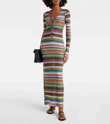 Missoni Zigzag lamé maxi dress | Thumbnail 2 Missoni Zigzag lamé maxi dress | Thumbnail 2