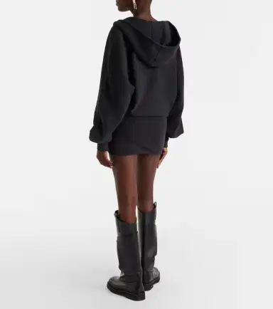 The Attico Cotton jersey sweatshirt dress | Thumbnail 2 The Attico Cotton jersey sweatshirt dress | Thumbnail 2