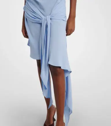 The Attico Draped crêpe minidress | Thumbnail 2 The Attico Draped crêpe minidress | Thumbnail 2