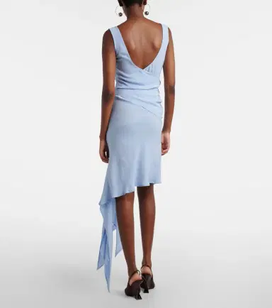 The Attico Draped crêpe minidress | Thumbnail 4 The Attico Draped crêpe minidress | Thumbnail 4