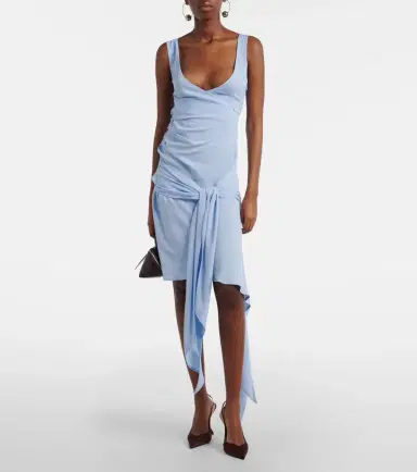 The Attico Draped crêpe minidress | Thumbnail 5 The Attico Draped crêpe minidress | Thumbnail 5