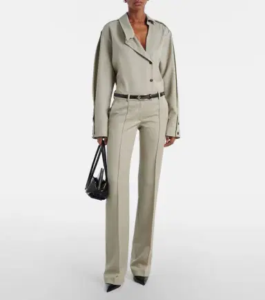 The Attico Low-rise wool straight pants | Thumbnail 2 The Attico Low-rise wool straight pants | Thumbnail 2