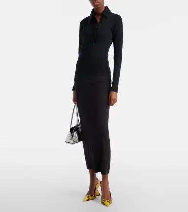 The Attico Ribbed-knit cotton jersey top | Thumbnail 3 The Attico Ribbed-knit cotton jersey top | Thumbnail 3