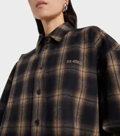 The Attico Checked oversized cotton flannel shirt | Thumbnail 4 The Attico Checked oversized cotton flannel shirt | Thumbnail 4