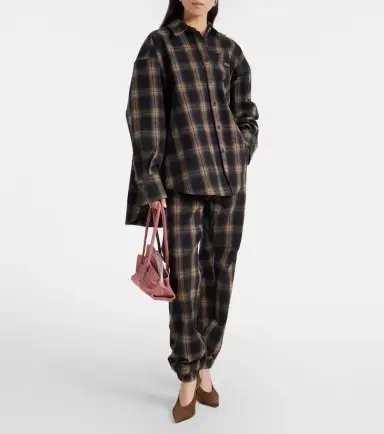 The Attico Checked oversized cotton flannel shirt | Thumbnail 5 The Attico Checked oversized cotton flannel shirt | Thumbnail 5