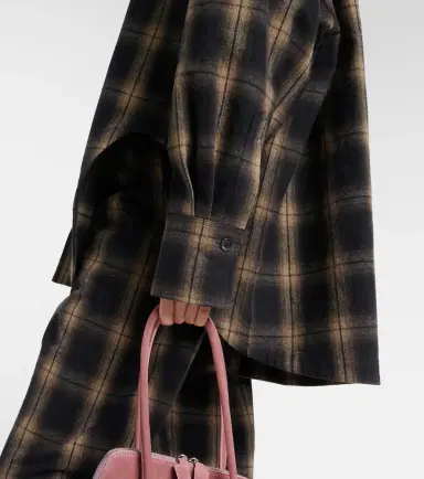 The Attico Checked oversized cotton flannel shirt | Thumbnail 6 The Attico Checked oversized cotton flannel shirt | Thumbnail 6