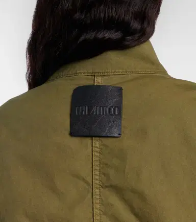 The Attico Leather-trimmed cotton jacket | Thumbnail 5 The Attico Leather-trimmed cotton jacket | Thumbnail 5