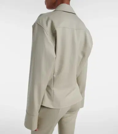 The Attico Draped wool shirt | Thumbnail 7 The Attico Draped wool shirt | Thumbnail 7
