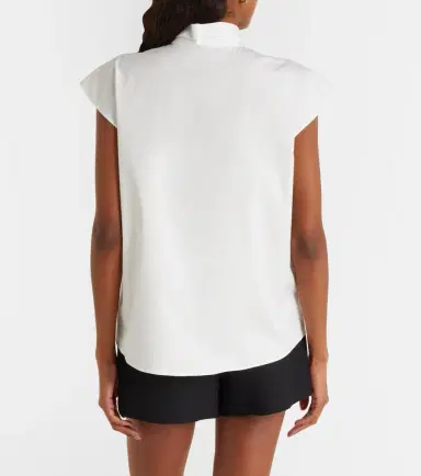 Valentino Guipure lace-trimmed cotton poplin shirt | Thumbnail 4 Valentino Guipure lace-trimmed cotton poplin shirt | Thumbnail 4