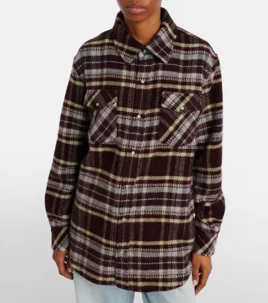 God's True Cashmere Plaid cashmere shirt with emeralds | Thumbnail 6 God's True Cashmere Plaid cashmere shirt with emeralds | Thumbnail 6