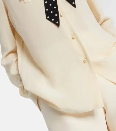 Valentino Ruffled silk crêpe de chine blouse | Thumbnail 5 Valentino Ruffled silk crêpe de chine blouse | Thumbnail 5