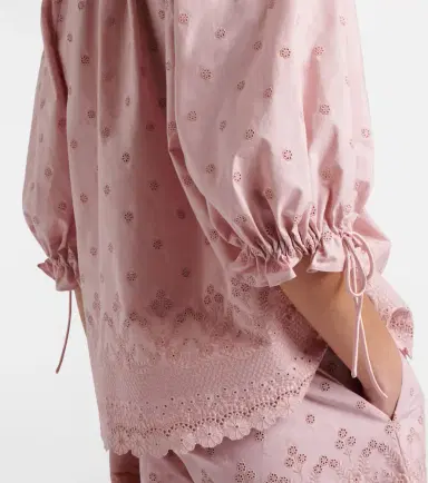 Valentino Broderie anglaise cotton blouse | Thumbnail 2 Valentino Broderie anglaise cotton blouse | Thumbnail 2