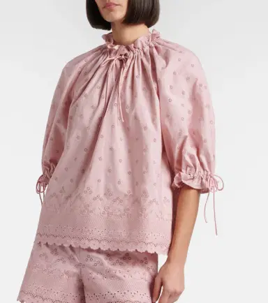 Valentino Broderie anglaise cotton blouse | Thumbnail 5 Valentino Broderie anglaise cotton blouse | Thumbnail 5