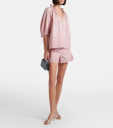 Valentino Broderie anglaise cotton blouse | Thumbnail 6 Valentino Broderie anglaise cotton blouse | Thumbnail 6