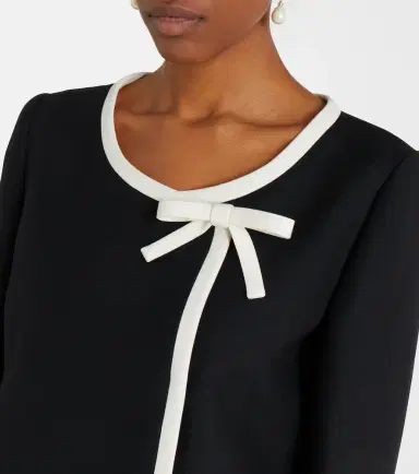 Valentino Crepe Couture bow-detail cropped jacket | Thumbnail 2 Valentino Crepe Couture bow-detail cropped jacket | Thumbnail 2