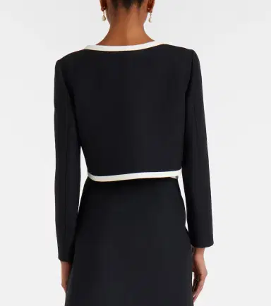 Valentino Crepe Couture bow-detail cropped jacket | Thumbnail 5 Valentino Crepe Couture bow-detail cropped jacket | Thumbnail 5