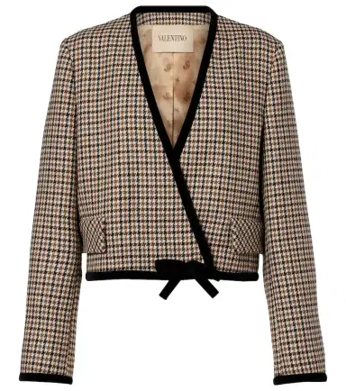 Valentino Houndstooth virgin wool jacket | Thumbnail 1 Valentino Houndstooth virgin wool jacket | Thumbnail 1