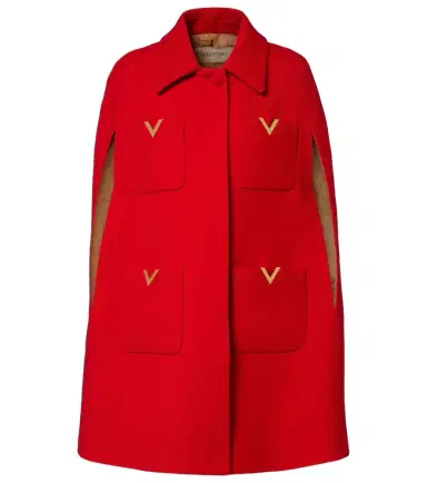 Valentino VLogo wool cape | Thumbnail 1 Valentino VLogo wool cape | Thumbnail 1