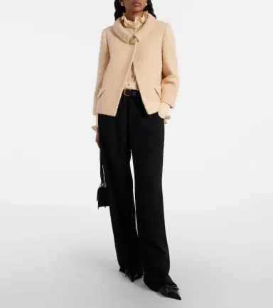 Valentino Embellished wool-blend tweed jacket | Thumbnail 2 Valentino Embellished wool-blend tweed jacket | Thumbnail 2