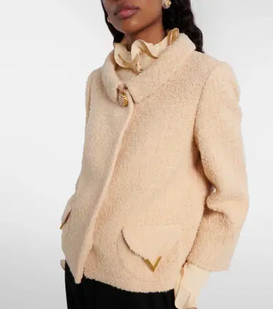 Valentino Embellished wool-blend tweed jacket | Thumbnail 3 Valentino Embellished wool-blend tweed jacket | Thumbnail 3