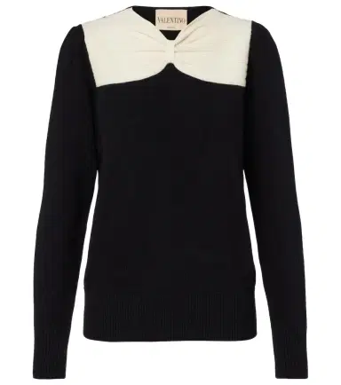 Valentino Bow-detail virgin wool sweater | Thumbnail 1 Valentino Bow-detail virgin wool sweater | Thumbnail 1