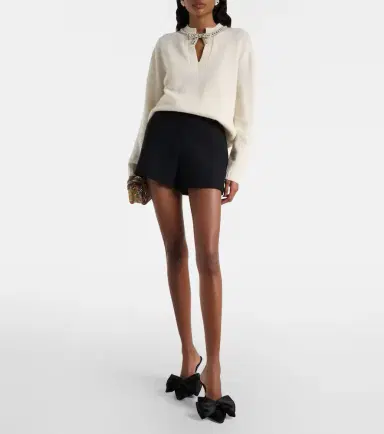Valentino Embellished bow-detail virgin wool sweater | Thumbnail 2 Valentino Embellished bow-detail virgin wool sweater | Thumbnail 2