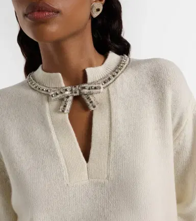 Valentino Embellished bow-detail virgin wool sweater | Thumbnail 5 Valentino Embellished bow-detail virgin wool sweater | Thumbnail 5