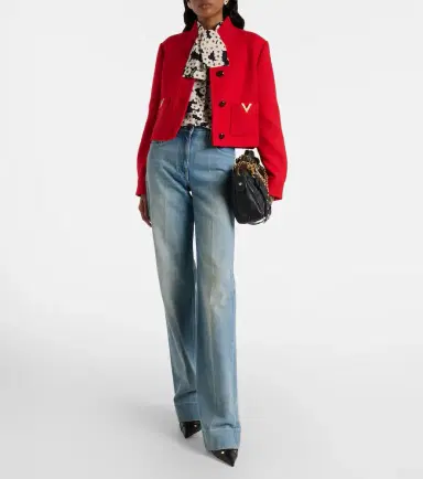 Valentino VGold wool and silk jacket | Thumbnail 2 Valentino VGold wool and silk jacket | Thumbnail 2