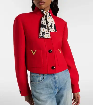 Valentino VGold wool and silk jacket | Thumbnail 3 Valentino VGold wool and silk jacket | Thumbnail 3