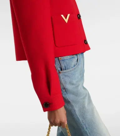 Valentino VGold wool and silk jacket | Thumbnail 4 Valentino VGold wool and silk jacket | Thumbnail 4