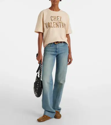 Valentino Chez cotton jersey T-shirt | Thumbnail 4 Valentino Chez cotton jersey T-shirt | Thumbnail 4