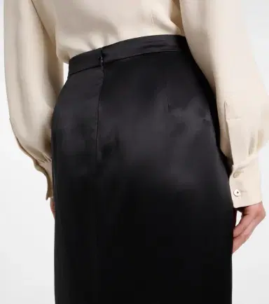 Valentino Asymmetric low-rise silk midi skirt | Thumbnail 5 Valentino Asymmetric low-rise silk midi skirt | Thumbnail 5