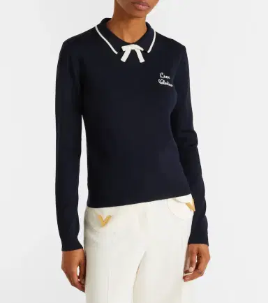 Valentino Chez virgin wool polo sweater | Thumbnail 4 Valentino Chez virgin wool polo sweater | Thumbnail 4