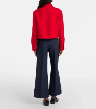 Valentino Crepe Couture VGold wide-leg pants | Thumbnail 4 Valentino Crepe Couture VGold wide-leg pants | Thumbnail 4