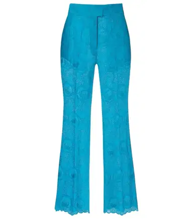 Valentino Broderie anglaise scalloped cotton straight pants | Thumbnail 1 Valentino Broderie anglaise scalloped cotton straight pants | Thumbnail 1