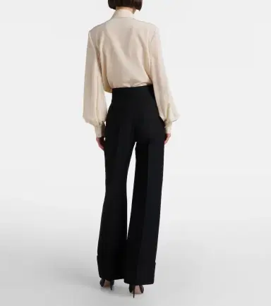 Valentino Crepe Couture wide-leg pants | Thumbnail 3 Valentino Crepe Couture wide-leg pants | Thumbnail 3