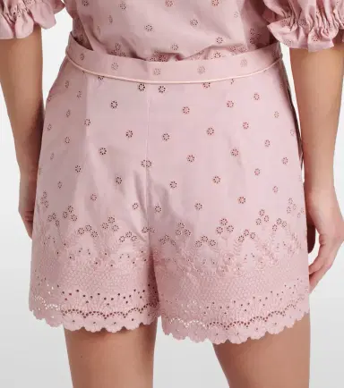 Valentino Embroidered cotton shorts | Thumbnail 2 Valentino Embroidered cotton shorts | Thumbnail 2