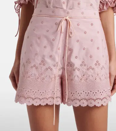 Valentino Embroidered cotton shorts | Thumbnail 5 Valentino Embroidered cotton shorts | Thumbnail 5