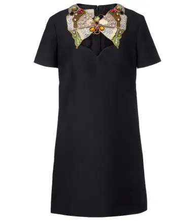 Valentino Embellished wool and silk minidress | Thumbnail 1 Valentino Embellished wool and silk minidress | Thumbnail 1
