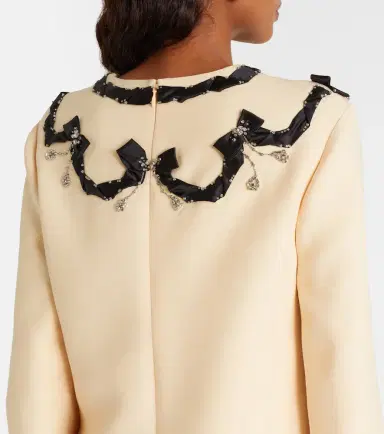 Valentino Crepe Couture embellished minidress | Thumbnail 2 Valentino Crepe Couture embellished minidress | Thumbnail 2
