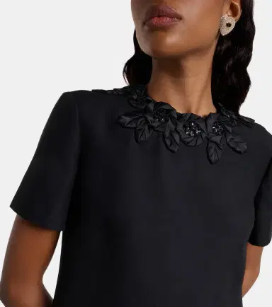 Valentino Embellished wool and silk minidress | Thumbnail 3 Valentino Embellished wool and silk minidress | Thumbnail 3