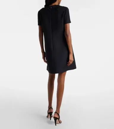 Valentino Embellished wool and silk minidress | Thumbnail 4 Valentino Embellished wool and silk minidress | Thumbnail 4