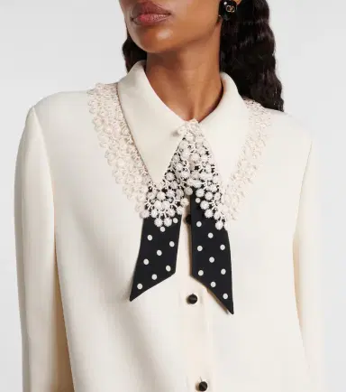 Valentino Cady Couture lace-trimmed midi dress | Thumbnail 4 Valentino Cady Couture lace-trimmed midi dress | Thumbnail 4