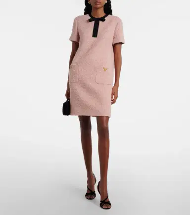 Valentino VGold wool-blend tweed minidress | Thumbnail 2 Valentino VGold wool-blend tweed minidress | Thumbnail 2