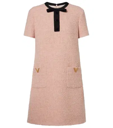 Valentino VGold wool-blend tweed minidress | Thumbnail 1 Valentino VGold wool-blend tweed minidress | Thumbnail 1