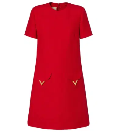 Valentino Crepe Couture VGold minidress | Thumbnail 1 Valentino Crepe Couture VGold minidress | Thumbnail 1