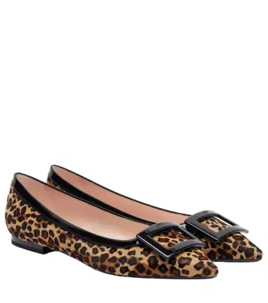 Roger Vivier Gommette Ball calf hair ballet flats | Thumbnail 1 Roger Vivier Gommette Ball calf hair ballet flats | Thumbnail 1