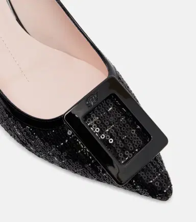 Roger Vivier Virgule 55 sequined slingback pumps | Thumbnail 3 Roger Vivier Virgule 55 sequined slingback pumps | Thumbnail 3