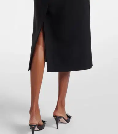 Valentino Crepe Couture bow-detail midi dress | Thumbnail 4 Valentino Crepe Couture bow-detail midi dress | Thumbnail 4