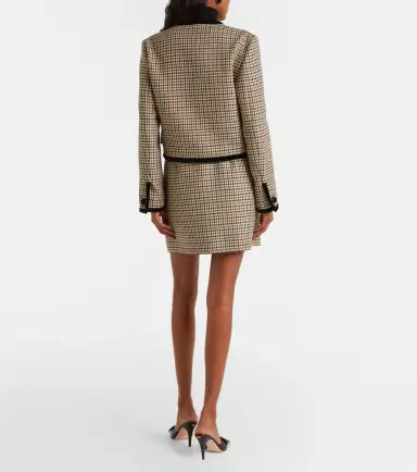 Valentino Houndstooth virgin wool miniskirt | Thumbnail 3 Valentino Houndstooth virgin wool miniskirt | Thumbnail 3